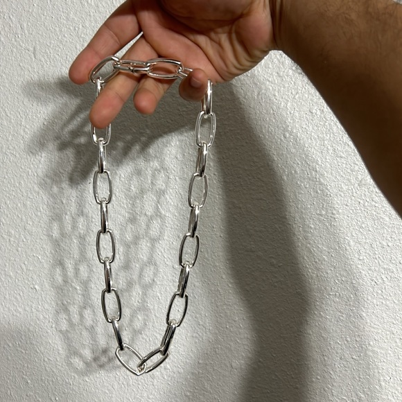 KENDRA SCOTT BRIGHT SILVER CHAIN NECKLACE - Picture 3 of 3